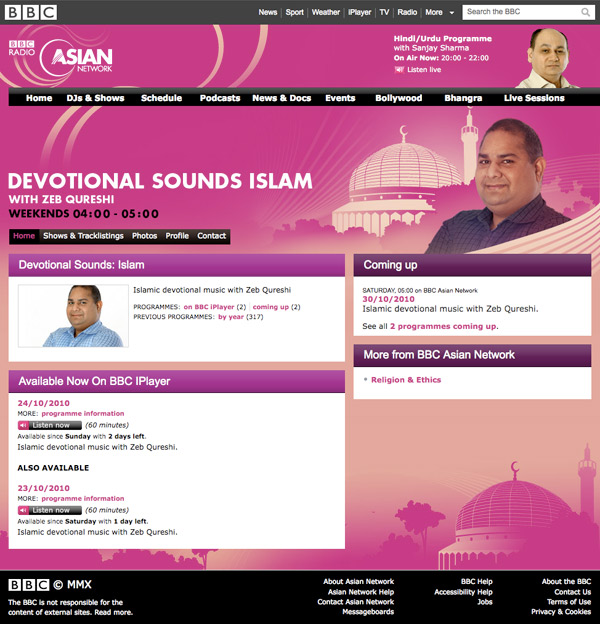 BBC Asian Network Devotional Sounds Islam