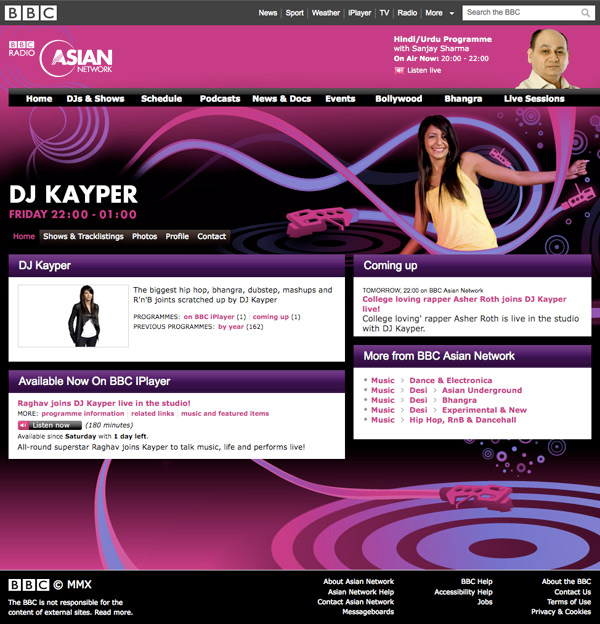 BBC Asian Network DJ Kayper