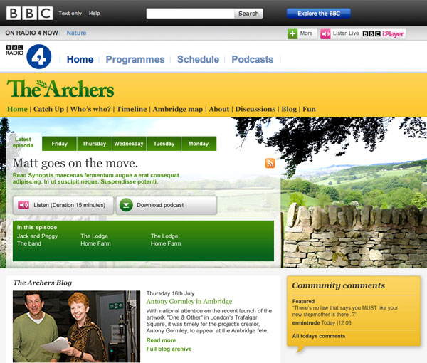 BBC Radio 4 The Archers